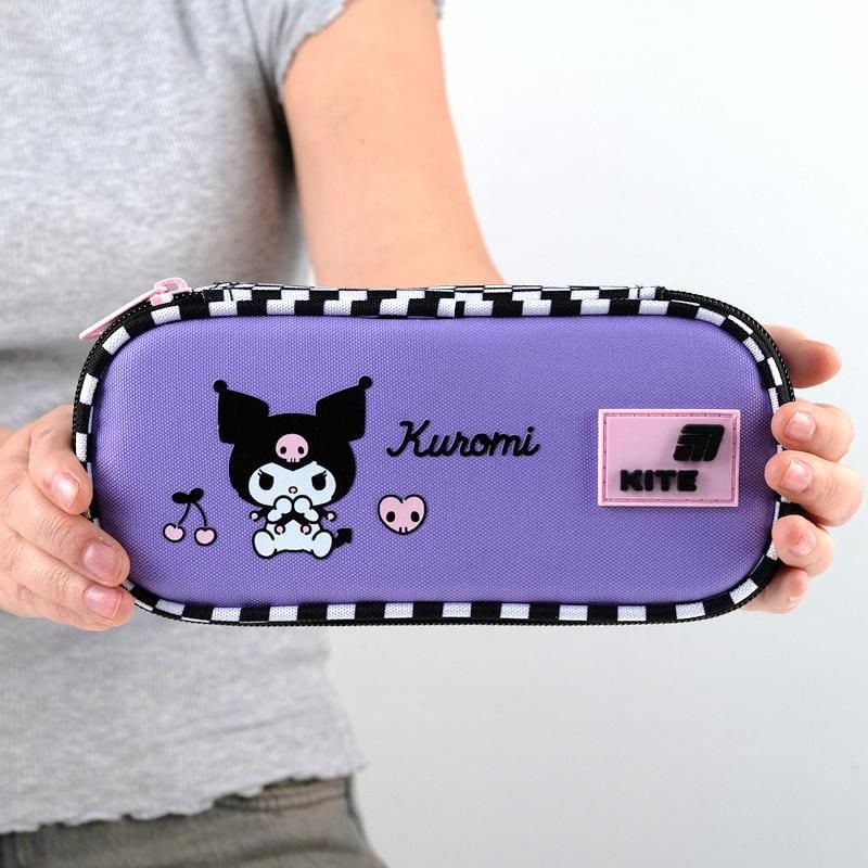 Пенал 1 відділення Hello Kitty Kuromi в клітинку HK26-662-4 Kite