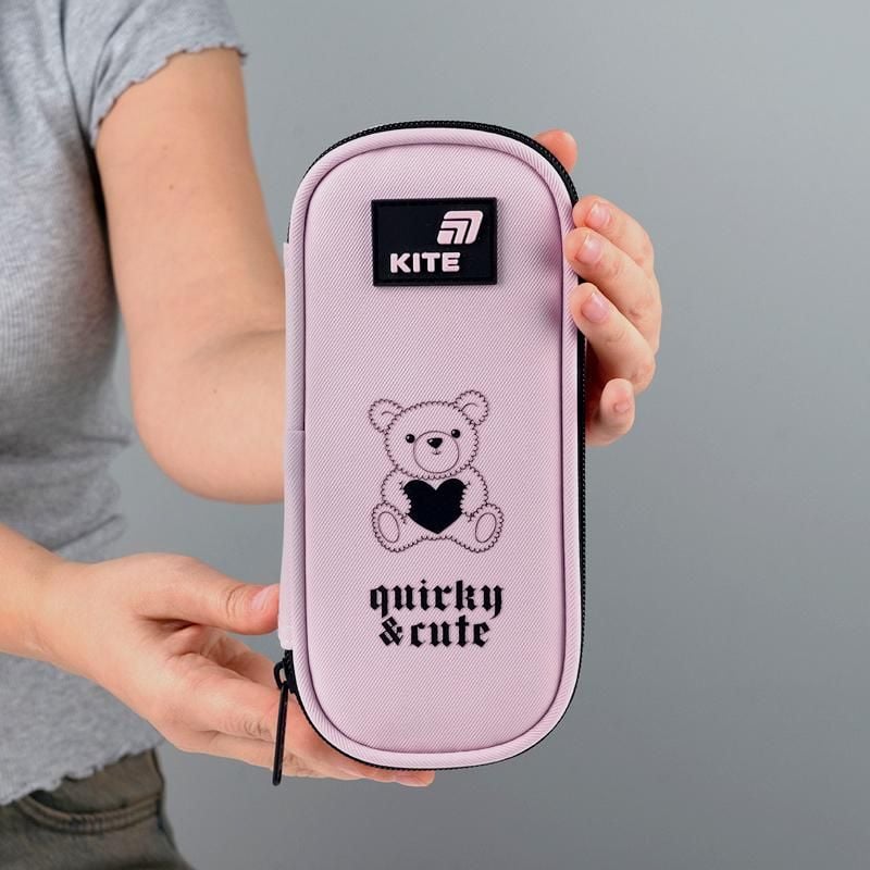 Пенал 1 відділення Quirky&Cute рожевий K26-662-11 Kite