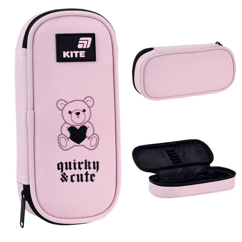 Пенал 1 відділення Quirky&Cute рожевий K26-662-11 Kite