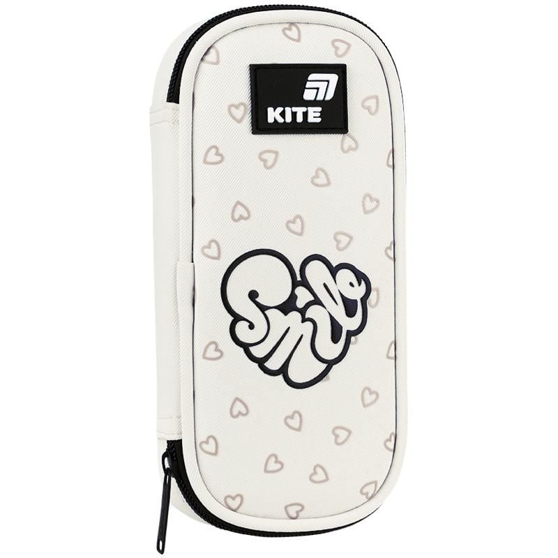 Пенал 1 відділення Shimmer&Smile молочний K26-662-17 Kite
