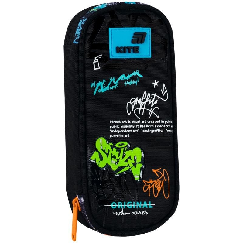Пенал 1 відділення Street Style чорний K26-662-19 Kite
