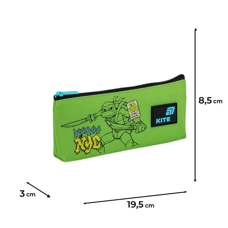 Пенал гаманець 1 відділення Ninja Turtles зелений NT26-680 Kite