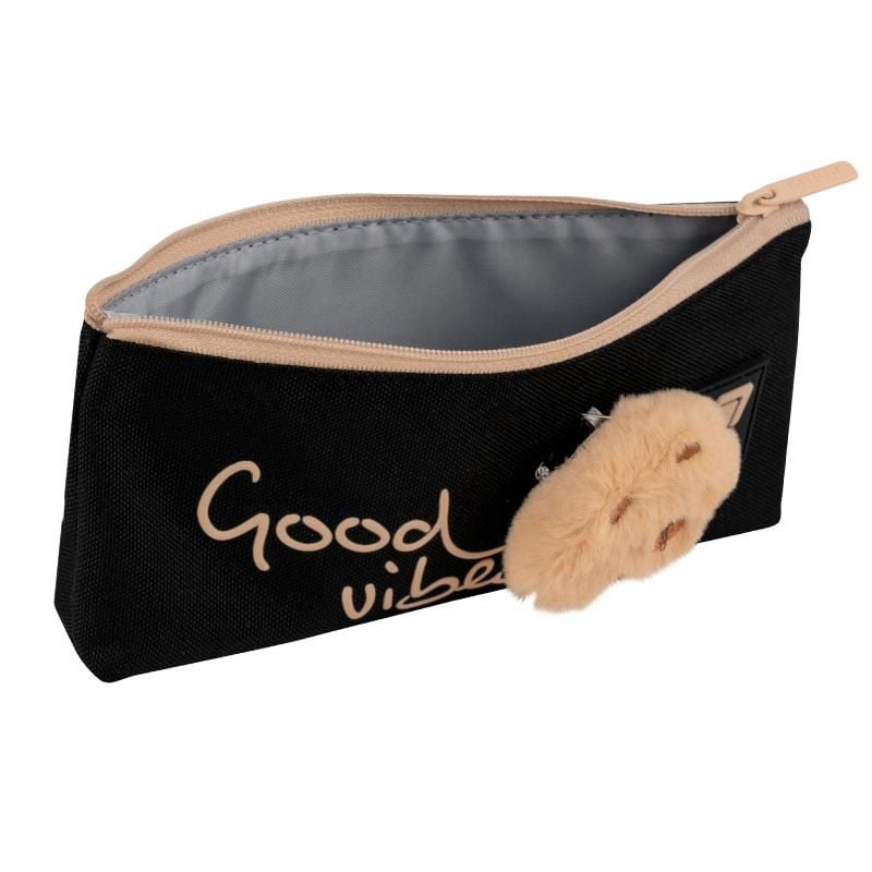 Пенал косметичка 1 відділення Good Vibes Капибара чорний K26-680-4 Kite