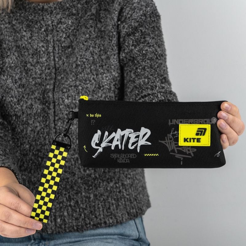 Пенал гаманець 1 відділення Skater чорний K26-680-5 Kite