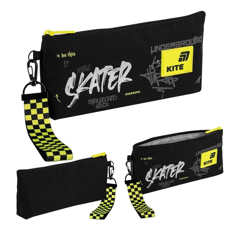 Пенал гаманець 1 відділення Skater чорний K26-680-5 Kite