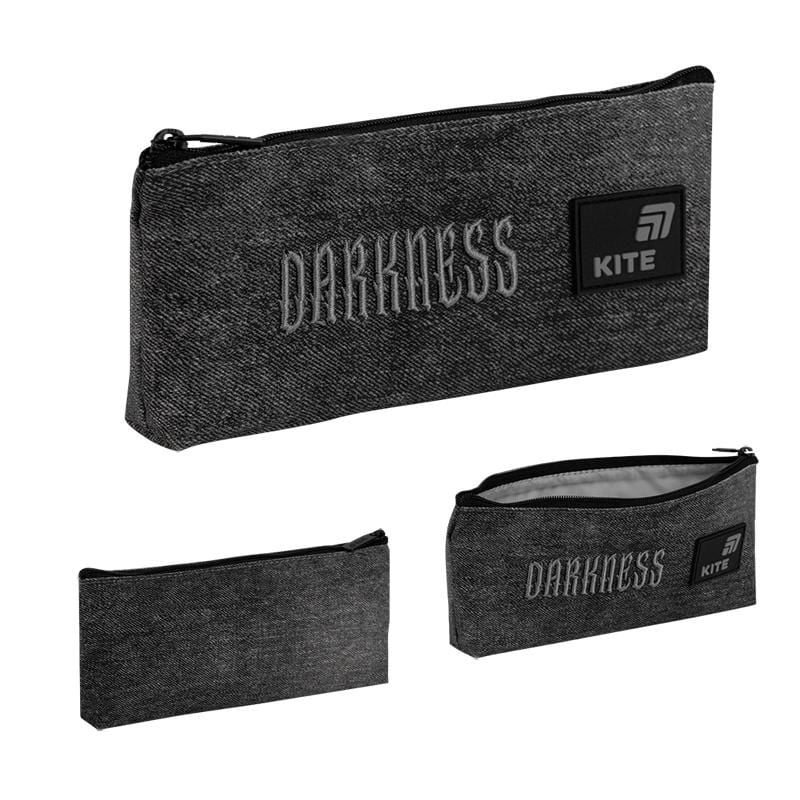 Пенал гаманець 1 відділення Darkness сірий K26-680-6 Kite
