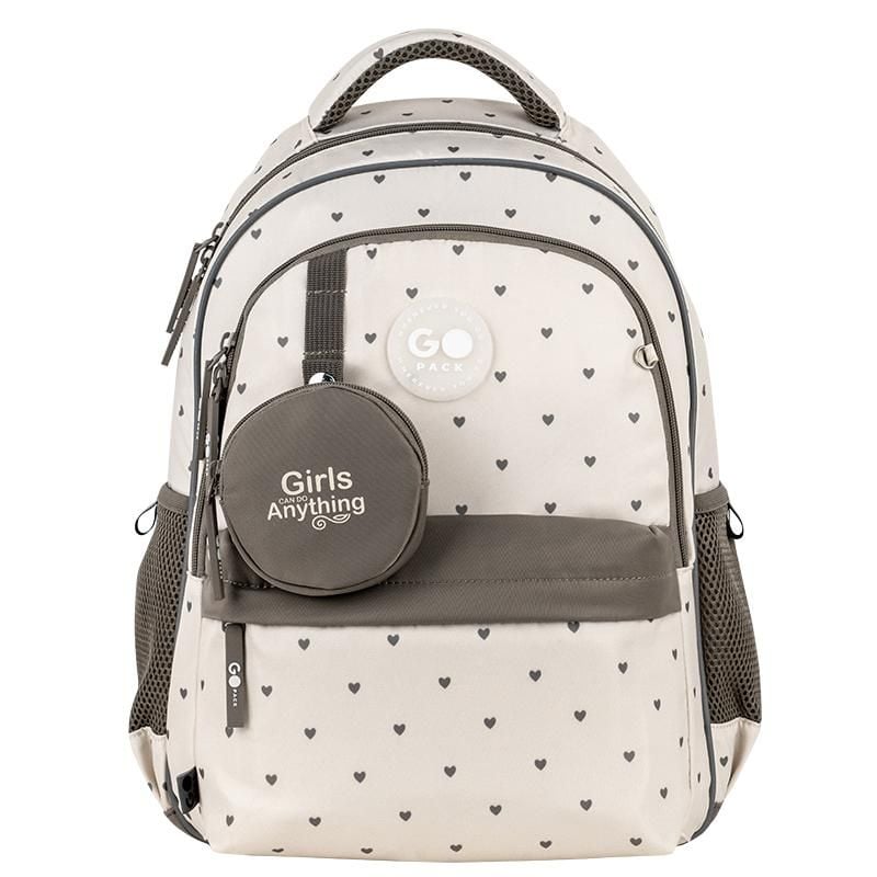 Рюкзак 15 л 6-9 років Beige Polka Dots бежевий GO26-182M-3 Go-Pack