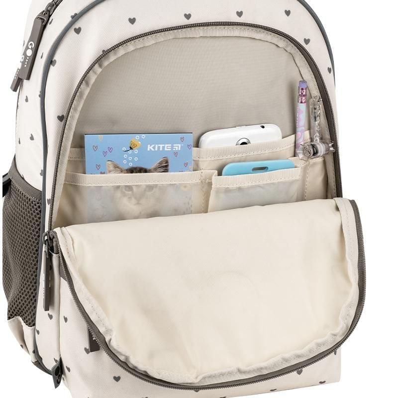 Рюкзак 15 л 6-9 років Beige Polka Dots бежевий GO26-182M-3 Go-Pack