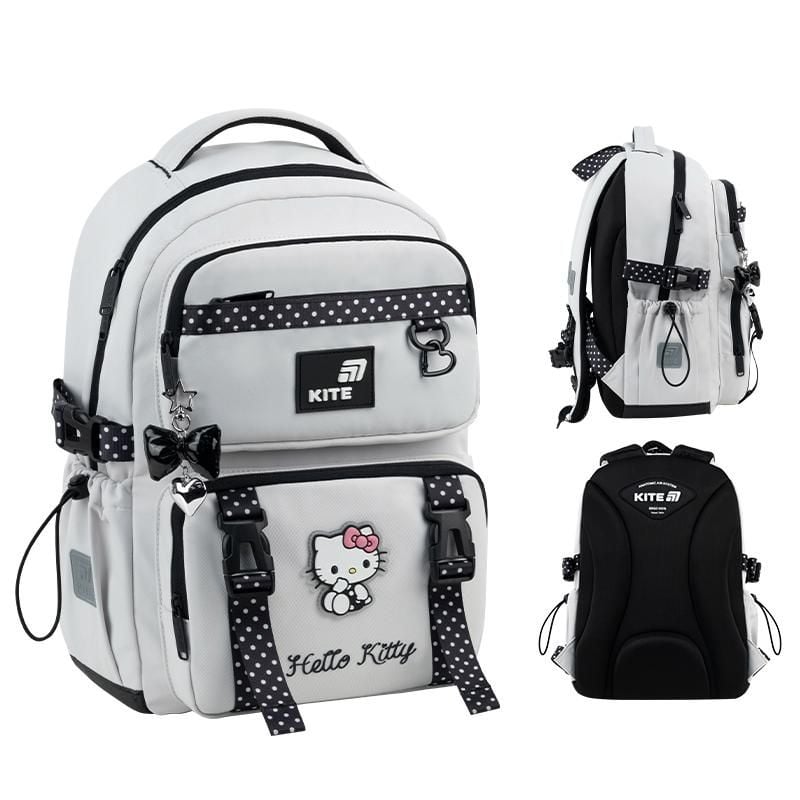 Рюкзак 13 л 6-10 років Hello Kitty світло-сірий HK26-1022M Kite