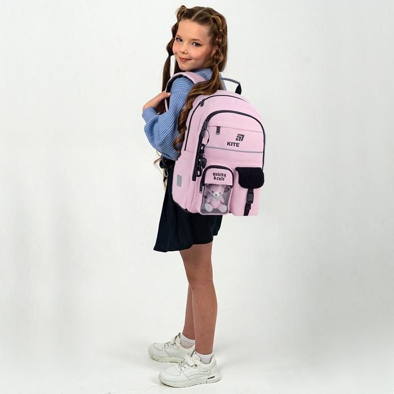 Рюкзак 13 л 6-10 років Quirky&Cute рожевий K26-584M-1 Kite