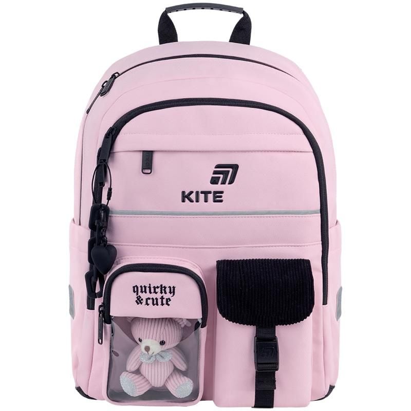 Рюкзак 13 л 6-10 років Quirky&Cute рожевий K26-584M-1 Kite