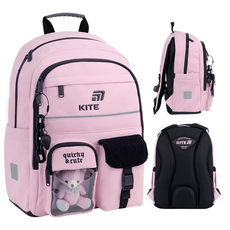 Рюкзак 13 л 6-10 років Quirky&Cute рожевий K26-584M-1 Kite