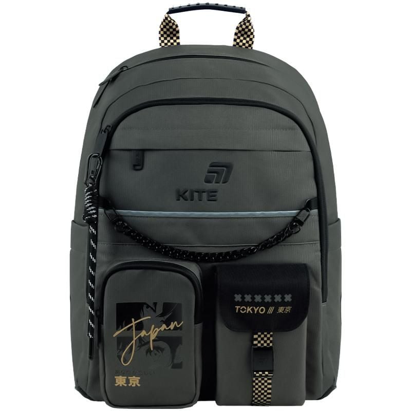 Рюкзак 13 л 6-10 років Tokyo Vibe темно-сірий K26-584M-4 Kite
