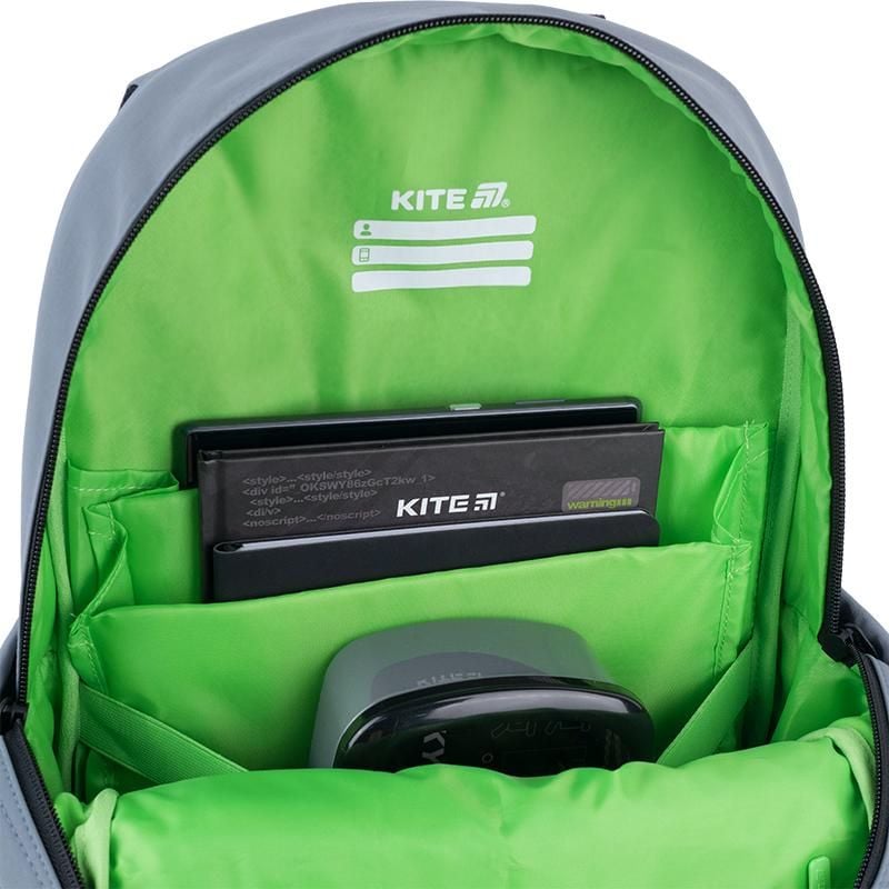 Рюкзак 13 л 6-10 років Education Urban сірий K26-584M-3 Kite