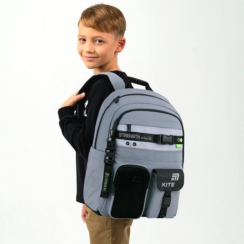 Рюкзак 13 л 6-10 років Education Urban сірий K26-584M-3 Kite