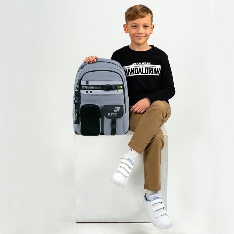 Рюкзак 13 л 6-10 років Education Urban сірий K26-584M-3 Kite
