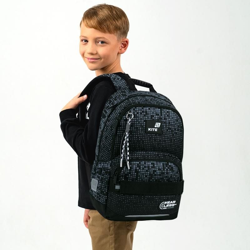 Рюкзак 13 л 6-10 років Education Fearless сірий K26-585M-3 Kite