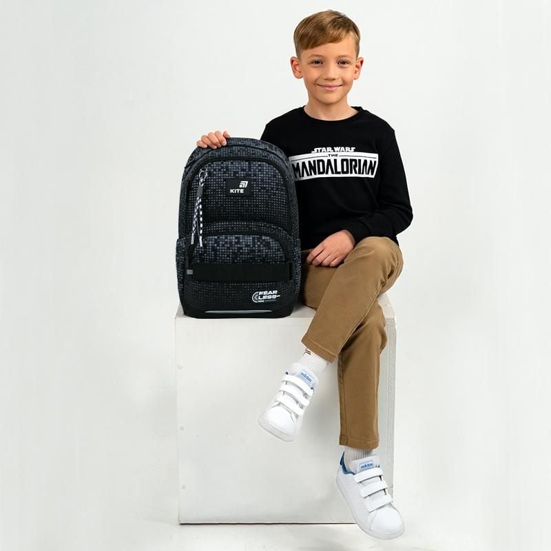 Рюкзак 13 л 6-10 років Education Fearless сірий K26-585M-3 Kite