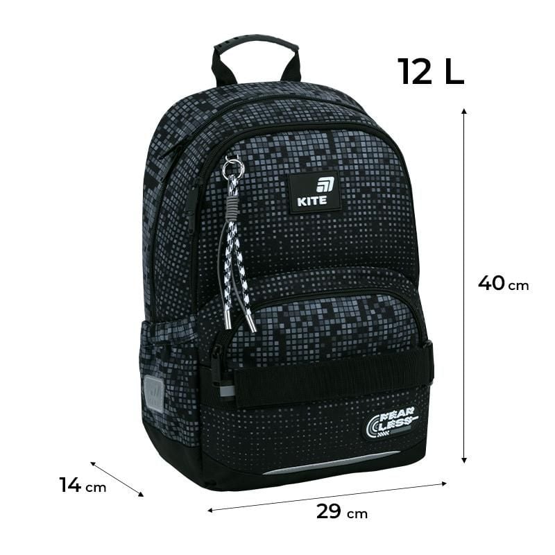 Рюкзак 13 л 6-10 років Education Fearless сірий K26-585M-3 Kite
