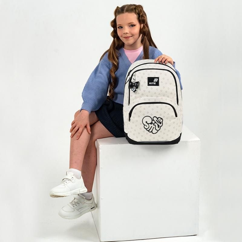 Рюкзак 13 л 6-10 років Education Shimmer&Smile кремовий K26-585M-2 Kite