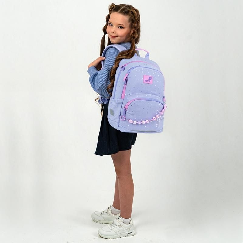 Рюкзак 13 л 6-10 років Education Twinke Star ніжно-бузковий K26-585M-1 Kite
