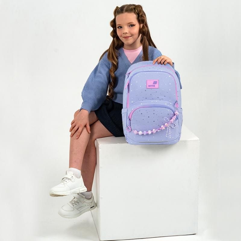 Рюкзак 13 л 6-10 років Education Twinke Star ніжно-бузковий K26-585M-1 Kite