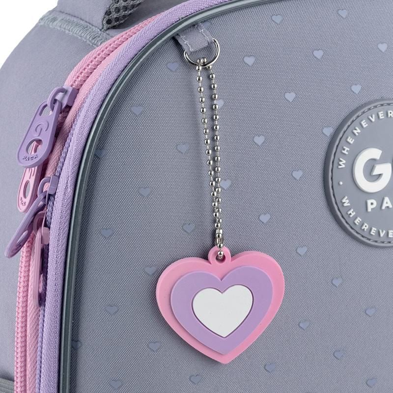Рюкзак каркасний Education 12 л 6-8 років Cute Cat сіро-бузковий GO26-165S-3 Go-Pack