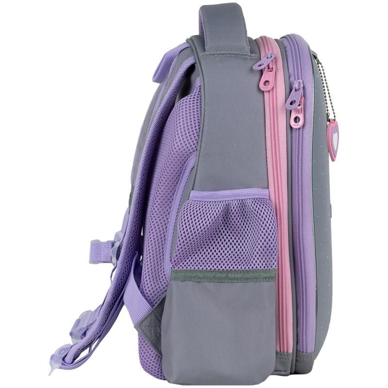 Рюкзак каркасний Education 12 л 6-8 років Cute Cat сіро-бузковий GO26-165S-3 Go-Pack