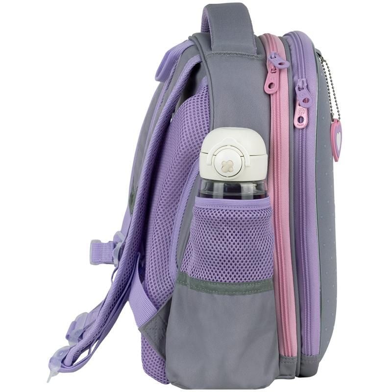 Рюкзак каркасний Education 12 л 6-8 років Cute Cat сіро-бузковий GO26-165S-3 Go-Pack