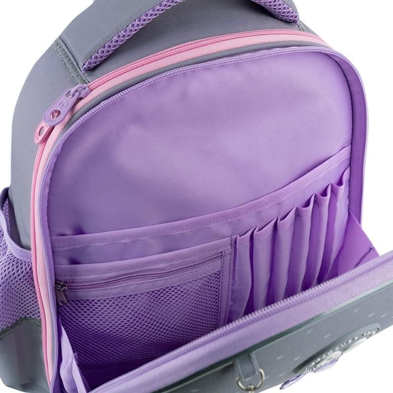 Рюкзак каркасний Education 12 л 6-8 років Cute Cat сіро-бузковий GO26-165S-3 Go-Pack
