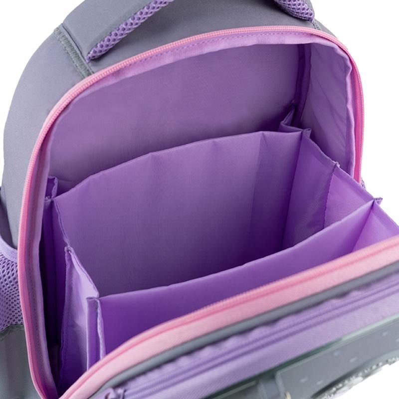 Рюкзак каркасний Education 12 л 6-8 років Cute Cat сіро-бузковий GO26-165S-3 Go-Pack