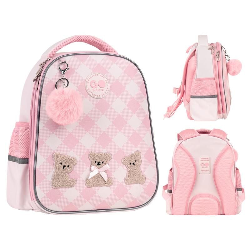 Рюкзак каркасний Education 12 л 6-8 років Teddy Bears рожевий GO26-165S-1 Go-Pack