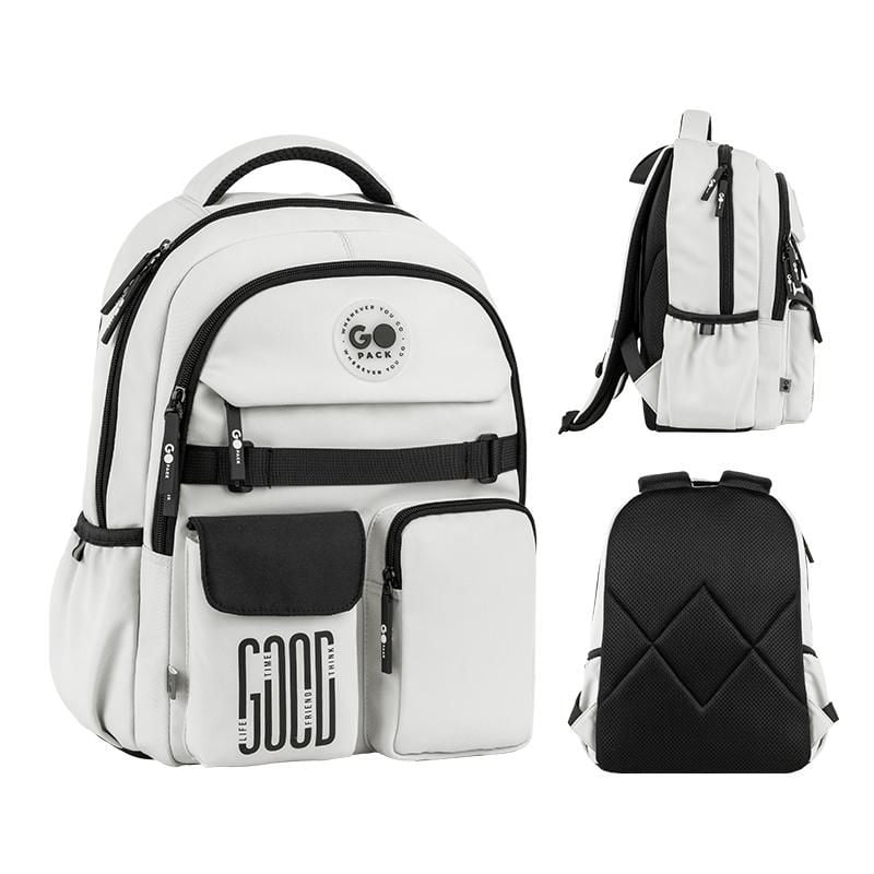 Рюкзак Education 16 л 9-12 років світло-сірий GO26-183M-2 Go-Pack
