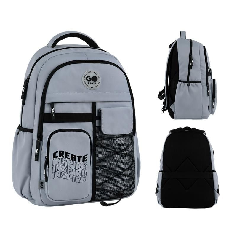 Рюкзак Education Teens 21 л 13-18 років сірий GO26-184L-2 Go-Pack