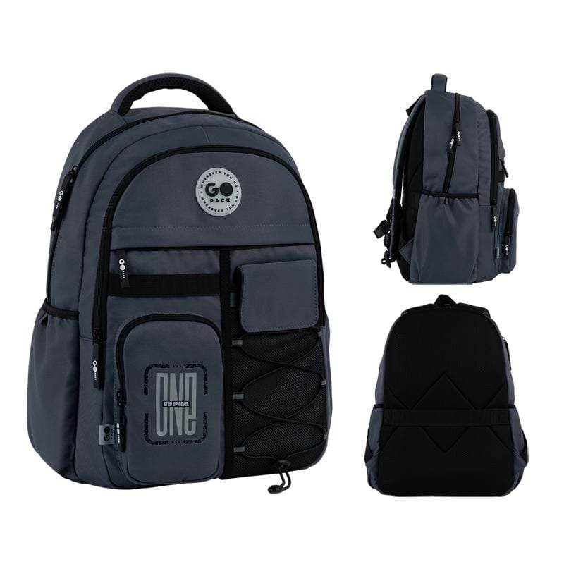Рюкзак Education Teens 21 л 13-18 років темно-сірий GO26-184L-4 Go-Pack