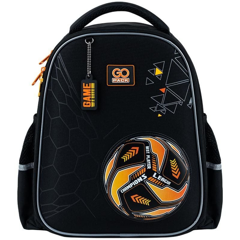 Рюкзак напівкаркасний Education 12 л 6-8 років It`s a Goal Time чорний GO25-165S-3 Go-Pack