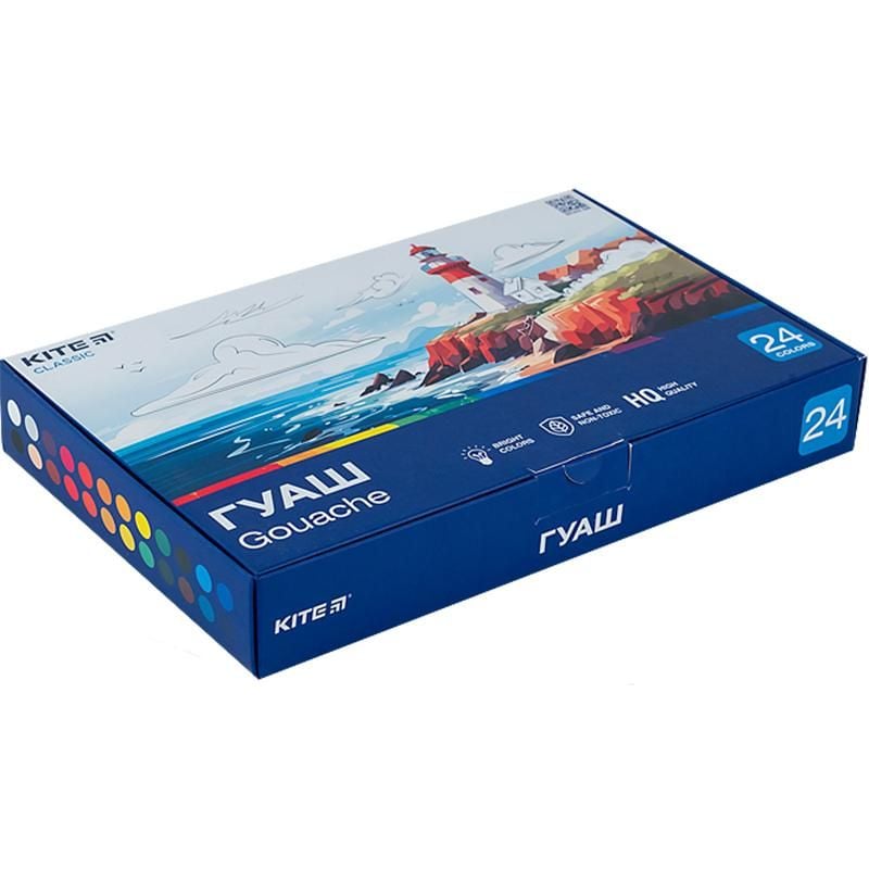 Фарби гуашь 24 кол 20 мл Classic K-097 Kite