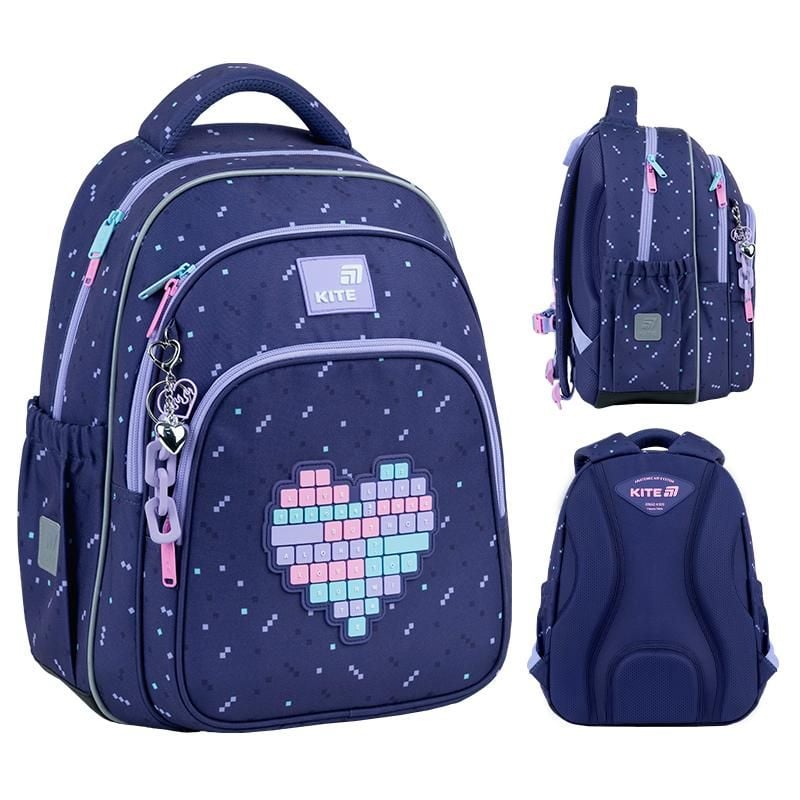 Рюкзак 15 л 6-10 років Education Type Love темно-бузковий K26-763M-2 Kite