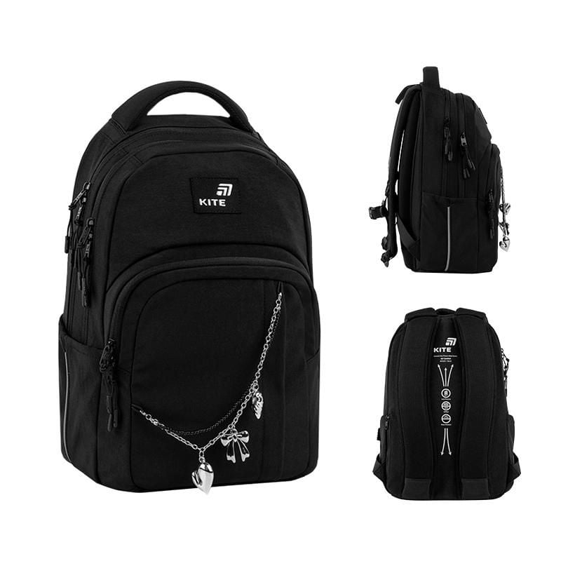Рюкзак 17 л 9-18 років Black&Charm K26-2578M-1 Kite