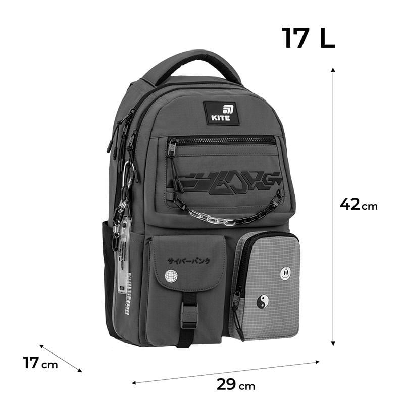 Рюкзак 17 л 9-18 років Swarm K26-2587M-4 Kite