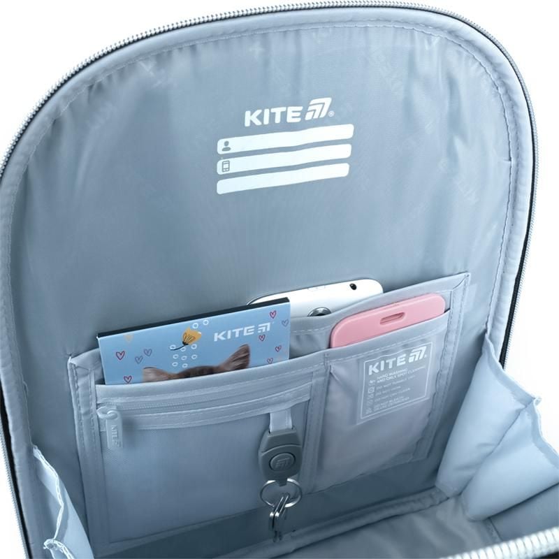 Рюкзак каркасний 12 л 7-10 років Black&Silver K26-556M-2 Kite
