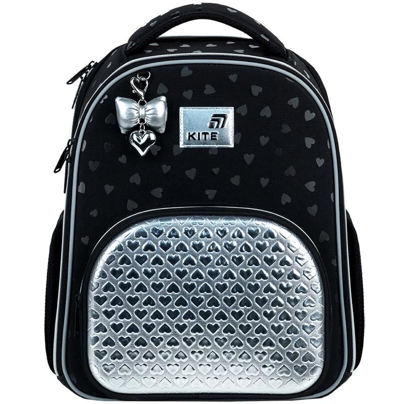 Рюкзак каркасний 12 л 7-10 років Black&Silver K26-556M-2 Kite