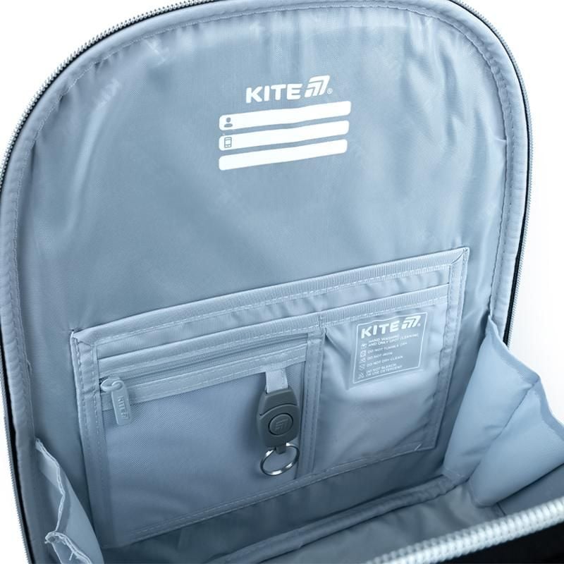 Рюкзак каркасний 12 л 7-10 років Black&Silver K26-556M-2 Kite