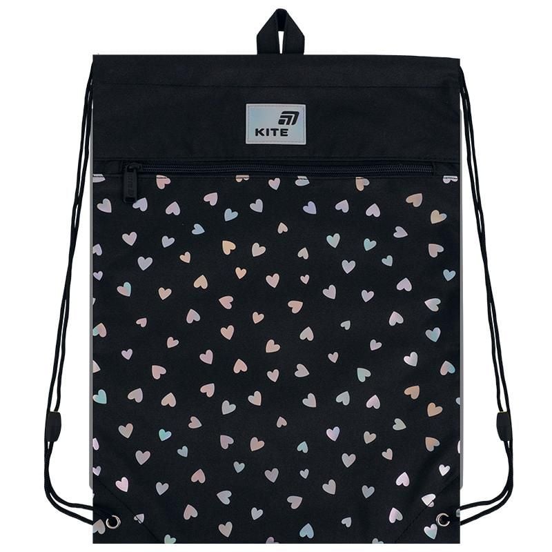 Сумка для взуття з кишенею Black&Silver K26-601M-14 Kite