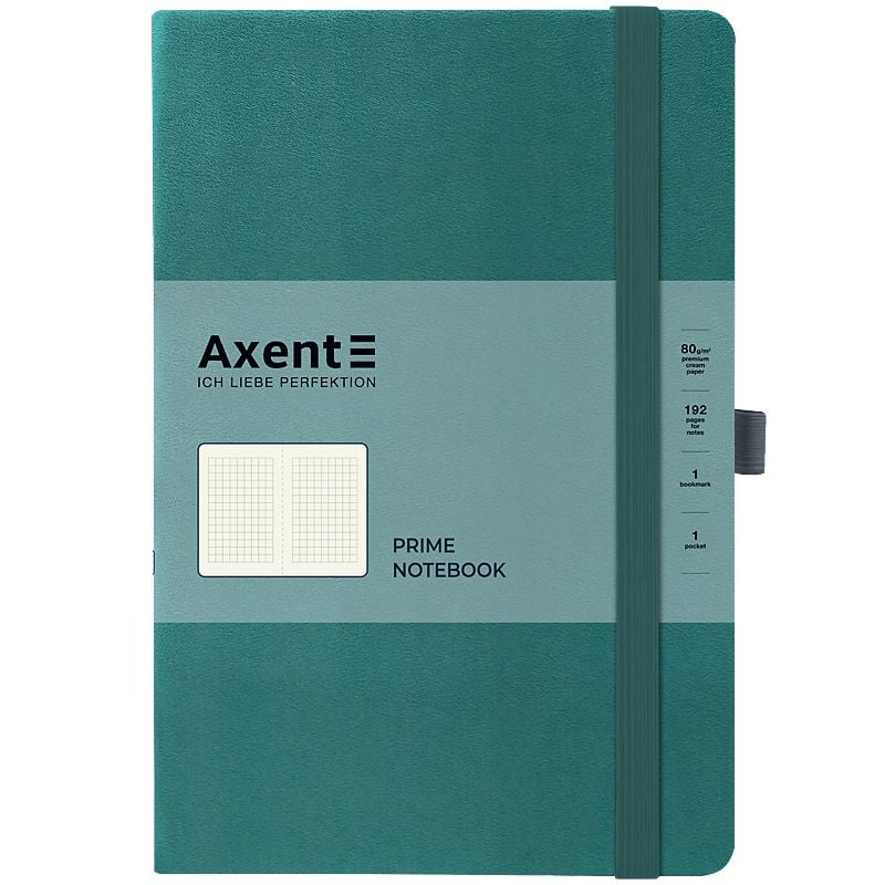 Блокнот Parthner Prime 145*210 мм 96 арк кліт лазурний 8305-63 Axent