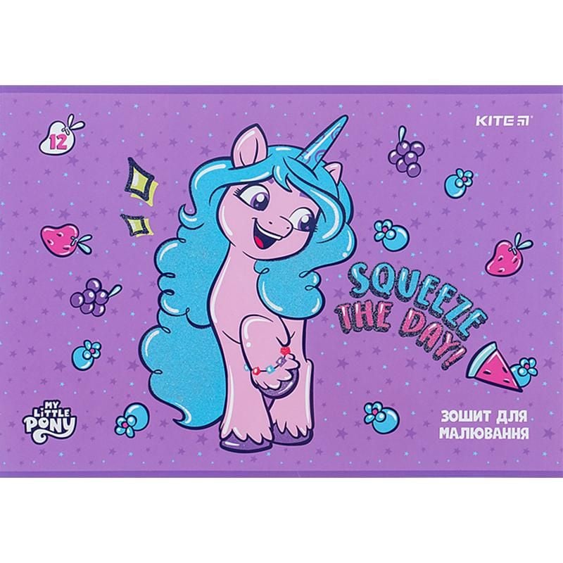 Альбом для малювання 12 арк скоба Little Pony LP24-241 Kite