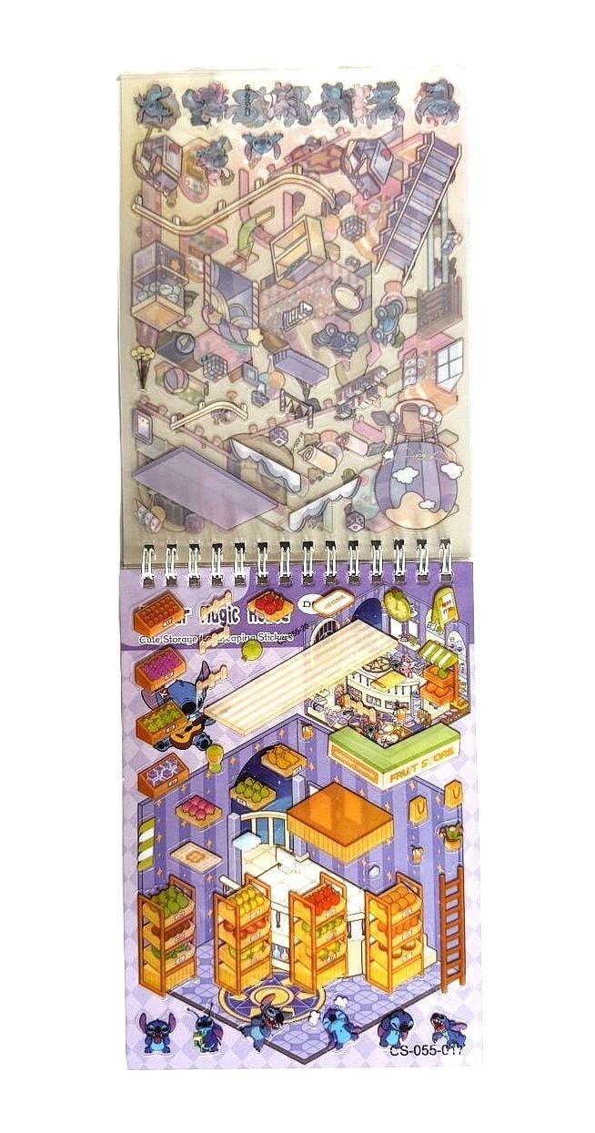 Наліпки книжка А5 4+4 (24 шт/уп) CS-055 (SA-0626) Імпорт