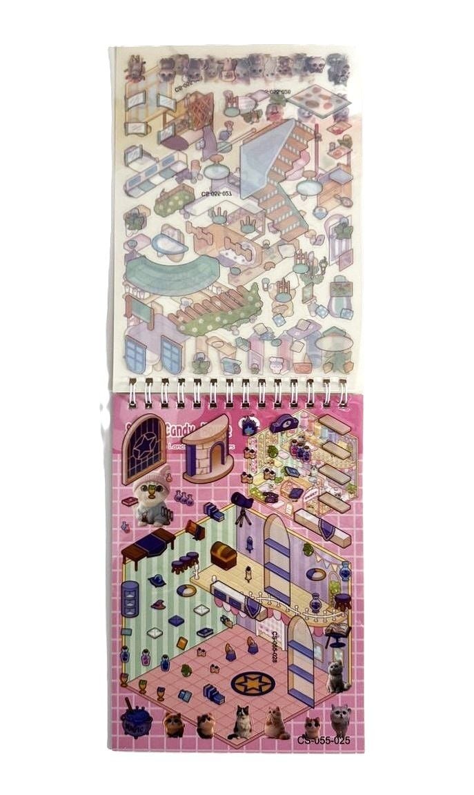 Наліпки книжка А5 4+4 (24 шт/уп) CS-055 (SA-0626) Імпорт