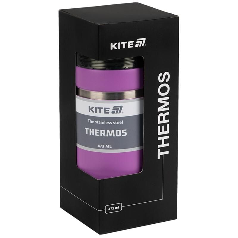 Термос 473 мл фіолетовий K25-320-3 Kite