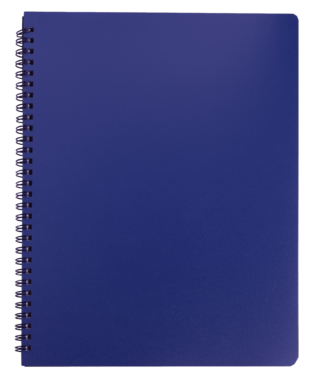 Блокнот Книга А4 на пружині 96 арк пластик обкл Office синя 24451150-02 BUROMAX